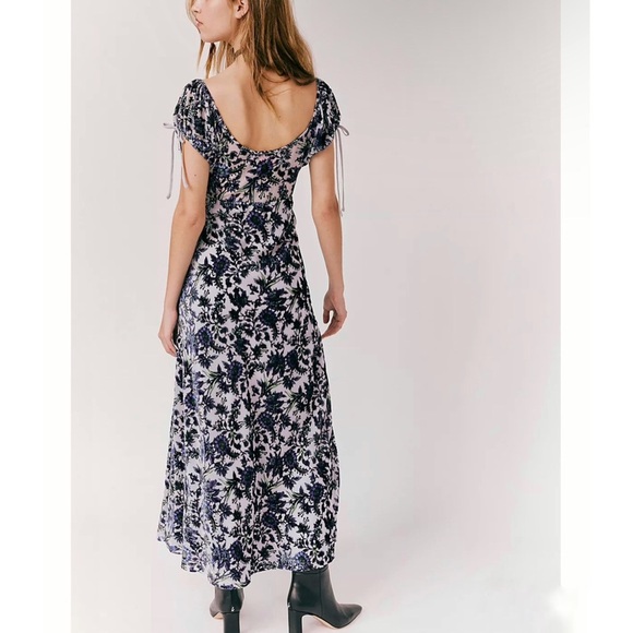 Free People Fawna Floral Burnout Midi Dress - Picture 3 of 4